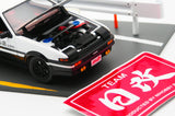 DISM TOYOTA INITIAL D 1/24 AE86 TRUENO with CARBON BONNET, AE101 TRD GROUP A ENGINE, ADDITIONAL METERS.) NIHOBBY 日改