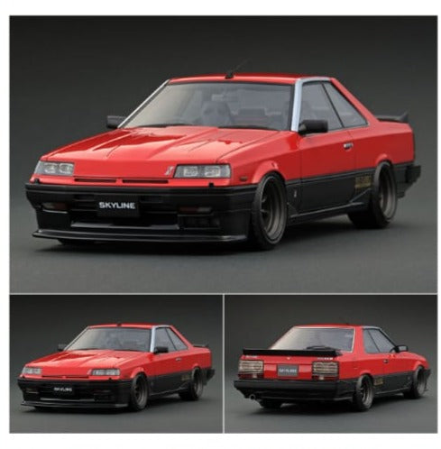 Ignition model IG Nissan Skyline 2000 RS-X Turbo C (R30) Red 1/18 with  Watanabe wheels